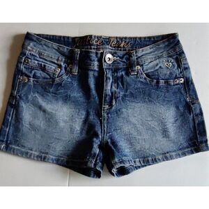 Justice Jeans Girls Shorts Size 14R Stretch Denim Med Wash Blue